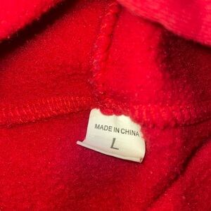 Vibrant Red Fleece Jacket